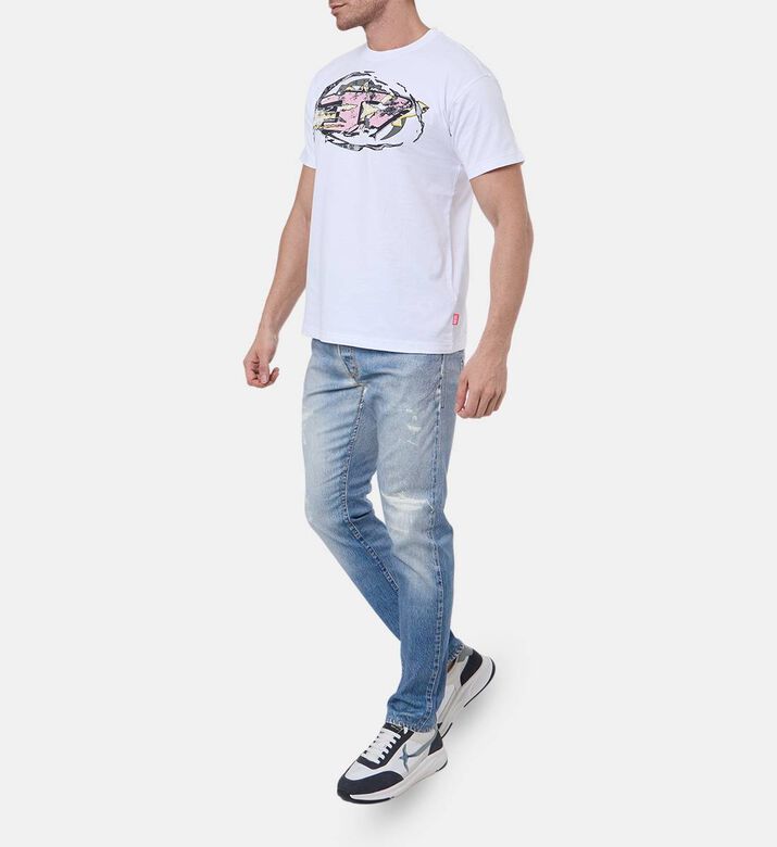 Drawstring Closure Denim Pants Drawstring Closure Denim Pants