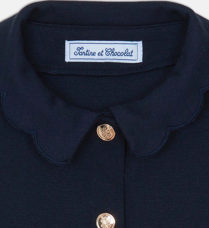 طقم طويل الأكمام بياقة بيتر بان طقم طويل الأكمام بياقة بيتر بان