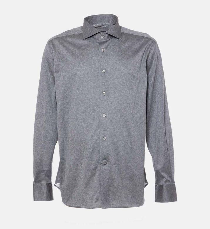 قميص قطن بصف أزرار