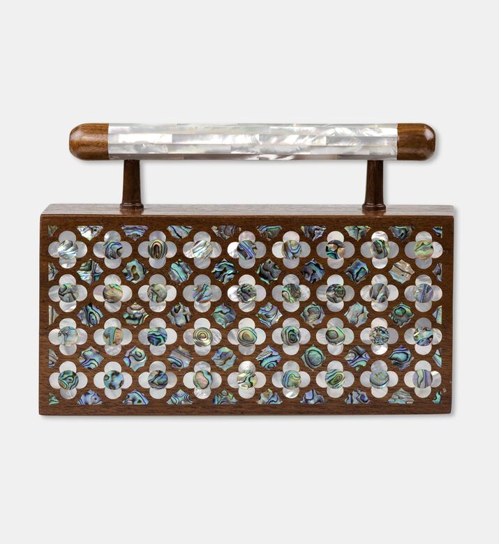 Darmisak Jouri Clutch Green, Packshot View