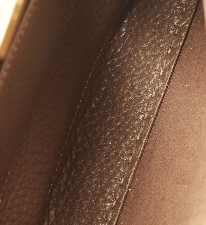 Fendi Preowned Fendi Brown Mini Peekaboo Top Handle Bag, Packshot View