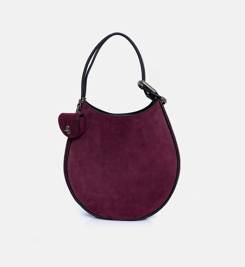 Suede Large Shoulder Bag