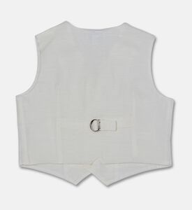 Jules & Juliette Paris V-neck Buttoned Knit Vest, Packshot View