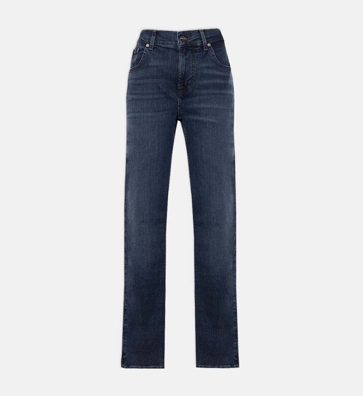 Mid-rise Dark Wash Denim Pants