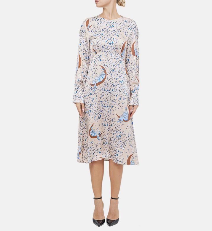 فستان رانا بييرو المطبوع