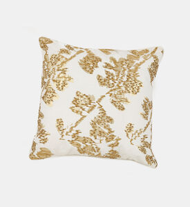 Home Deco and More Madeline Foil Handmade Cushion, Off-white, 50x50x50-cm, Packshot View
