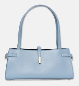 Mlouye Isla Leather Wide Tote Bag, Arctic, Packshot View