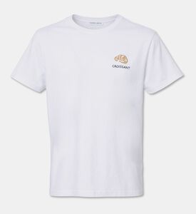 Maison Labiche Popincourt Croissant-embroidery T-shirt, Packshot View