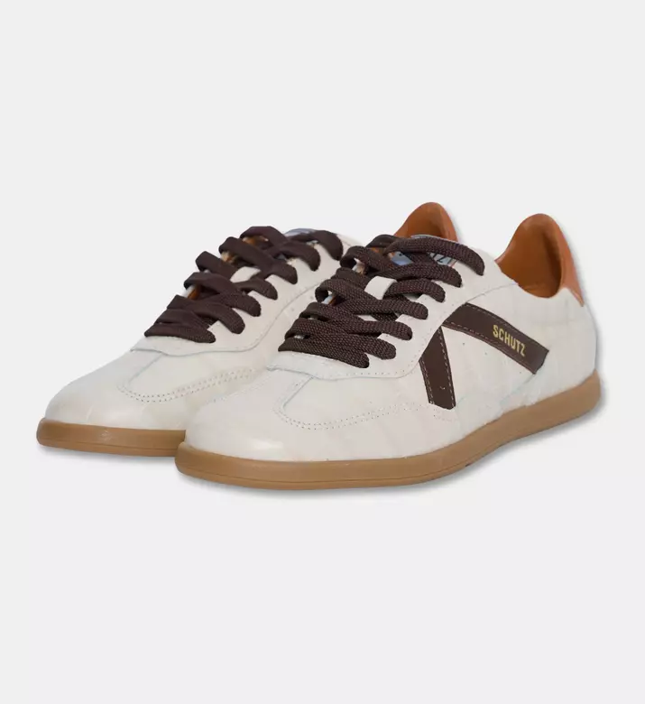 Schutz Croc-embossed Lace-up Sneaker, Packshot View