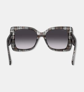 Chanel Acetate Square-shaped Sunglasses, Black, Packshot View