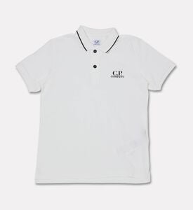 CP company Logo-detail Contrasting Trim Polo Shirt, Packshot View