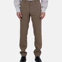 Wool Blend Tailored Trousers