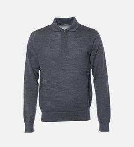 Corneliani Polo Knitted, Dark-grey, 56, Packshot View