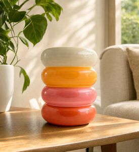 Que Rico Ceramic Multi-colored Planter Pot, Model View