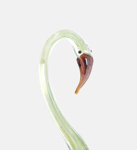 Glass Swan Glossy-finish Ornament