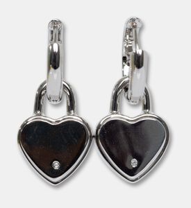 Marc Jacobs Erngs Heart Padlock, Silver, Packshot View