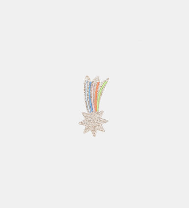 Rainbow Shooting Star Hair Clip