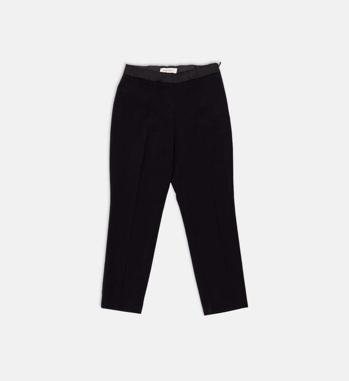 Silk Waist Tailored Trousers