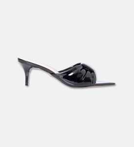 Arezzo Shoes Sabot Eco Verniz, Black, Eu-36, Packshot View