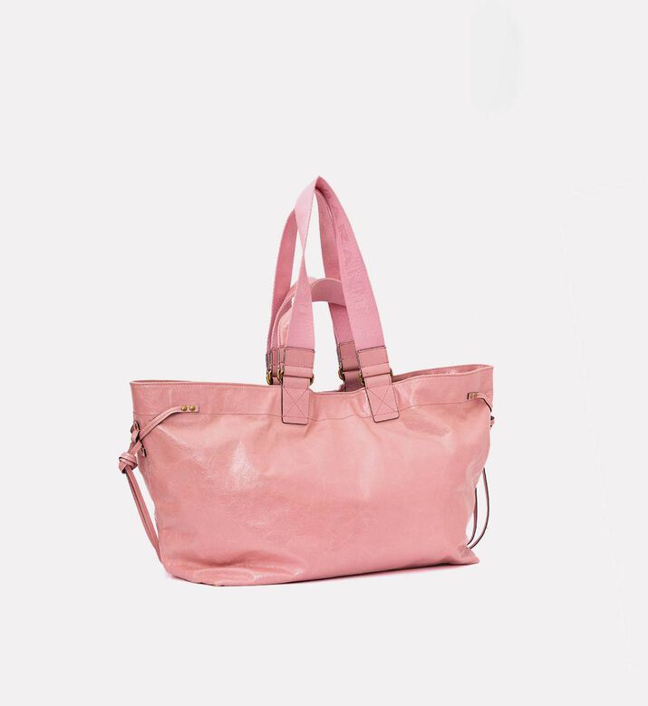 Isabel Marant Wardy Soft Leather Large Tote Bag, Light-pink, Packshot View