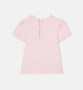 تيشيرت قطن مزين برسوم أزهار