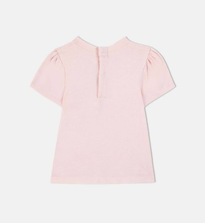 Cotton Illustration Flowers T-shirt