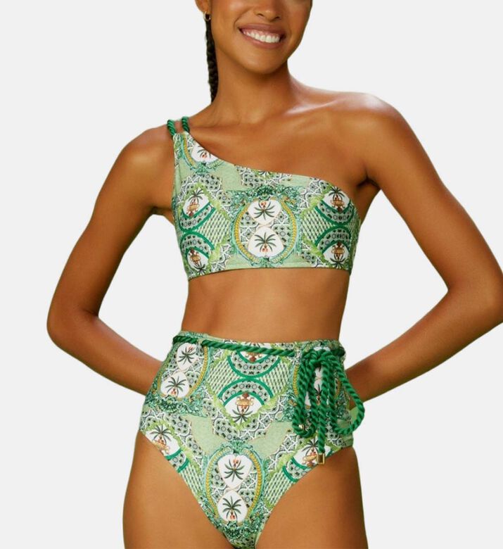 Malta All-over Print High-cut Bikini Bottom