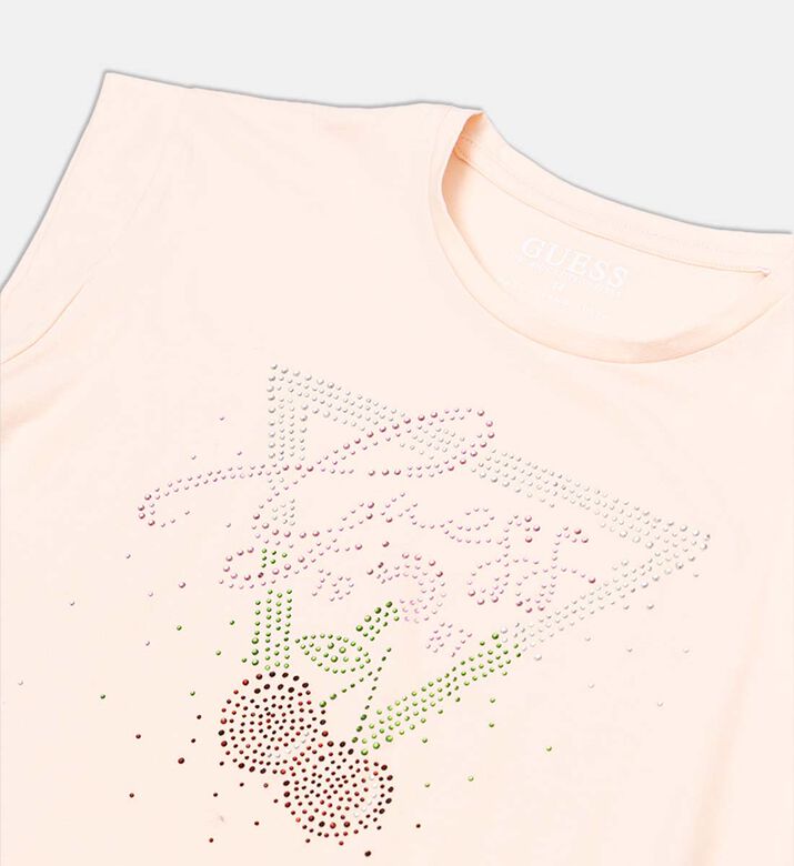 Rhinestone-embellished Sleeveless Top