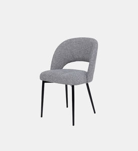 Pure Furniture Dex Metal Legs Dining Chair, Grey, Packshot View
