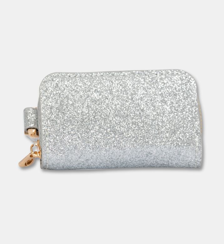 StickyBestie Charm Mini Make-up Pouch, Silver, Packshot View