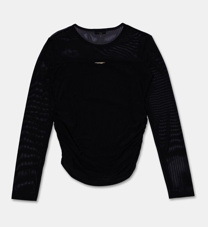 Twinset Long-sleeve Woven Blouse, Packshot View