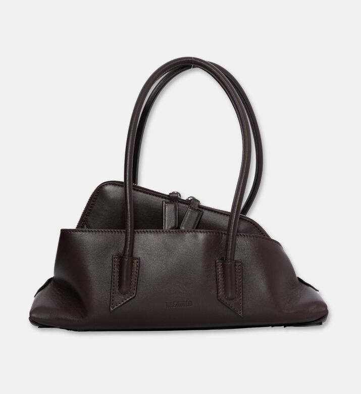 The Attico La Passeggiata Small Shoulder Bag, Dark-brown, Packshot View