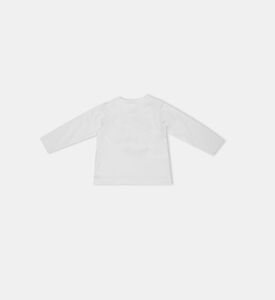 Flower Printed Long-sleeved T-shirt