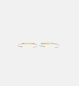 Simple Silver Gold-plated Bracelet