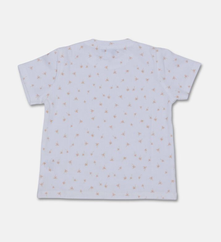 Jules & Juliette Paris Cotton Micro-print Crewneck T-shirt, Packshot View