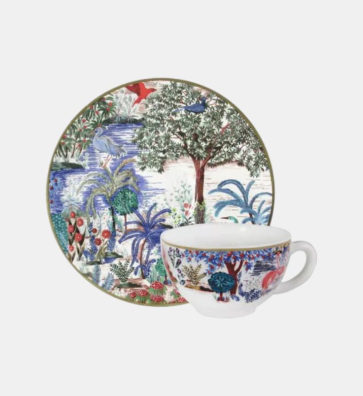 Gien Palace Garden Teacup Saucer Set, 16-cl, Packshot View