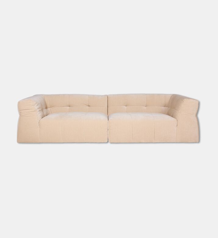 Home Deco and More Casual Wide Track Arms Sofa, Beige, Packshot View