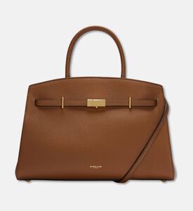 Demellier The Midi Hudson Crossbody Bag, Light-brown, Packshot View