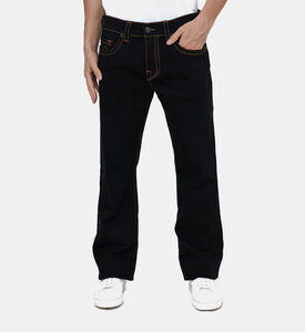 بنطال دنيم فضفاض مستقيم بـ 5 جيوب