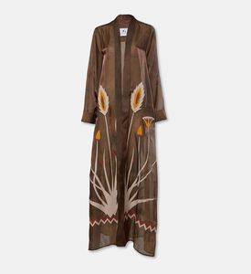 Arad Ghaderian Organza Hand-embroidered Long Abaya, Packshot View