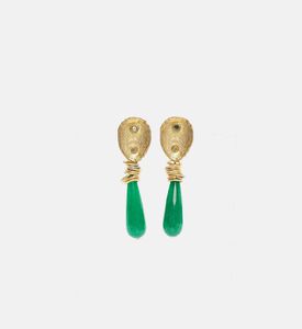 Handmade Long Jade Earrings