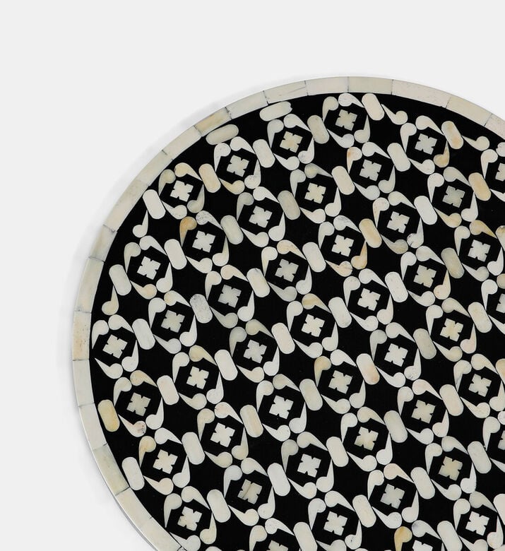 Home Deco and More Chess Round Iron Coffee Table, Packshot View Home Deco and More Chess Round Iron Coffee Table, Packshot View