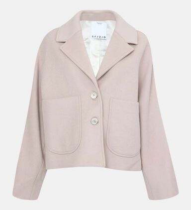 Notched Lapel Collar Jacket