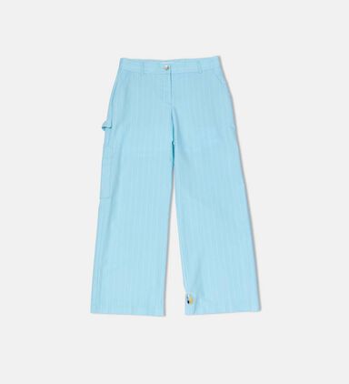 Pin-striped Relaxed Pants
