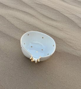 Tohfa Luxe Bowl Half Pomegranate, Ivory, Packshot View