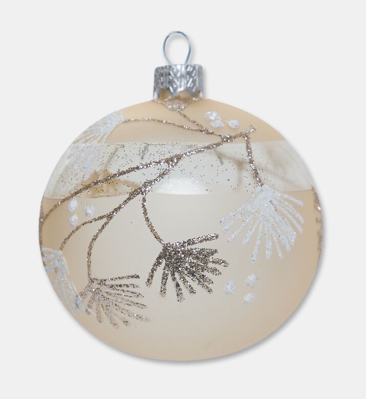 Home Deco and More Floral Design Christmas Ball, Gold, Packshot View