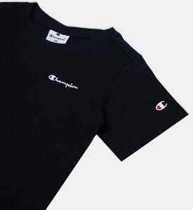Champion Embroidered Logo-detail Short-sleeve T-shirt, Black, S, Packshot View