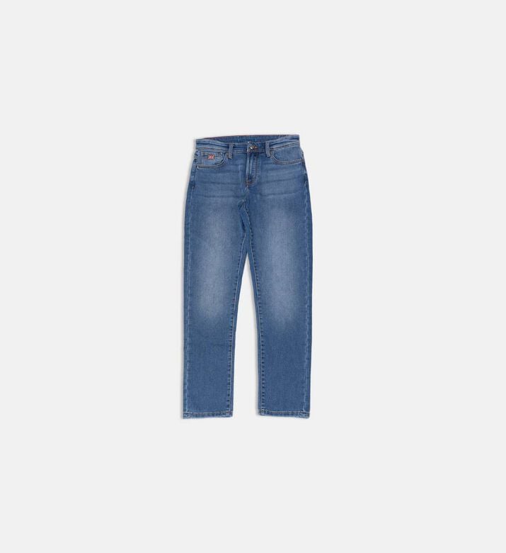 Hackett London Logo-patch Contrast Stitching Straight Jeans, Packshot View