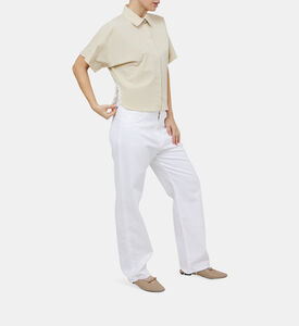 Cotton Lace-inserts Blouse