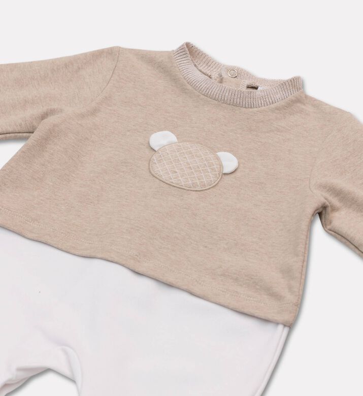 My First Collection Cotton-blend Long-sleeve Rompersuit, Packshot View